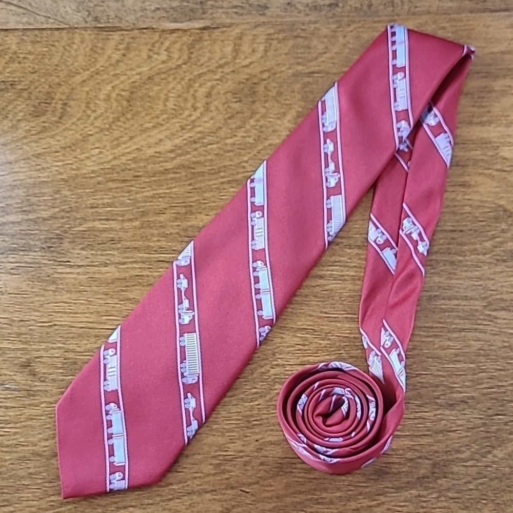 CORPORATE TEXTILES INC Vintage Novelty Truck Pattern Tie Necktie